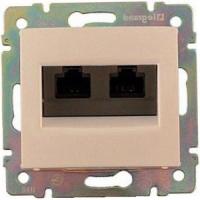 Legrand Valena Крем Розетка комп(RJ45) 2-ая 5 кат.крепление винт с лапками