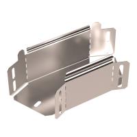 Угол горизонтальный 45 градусов Стандарт INOX (AISI 409) 100х80 Промрукав