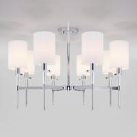 Потолочная люстра с тканевыми абажурами 60132/8 хром