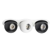 i636726272 Светильник INTERO LED 9W*3 850LM*3 24G БЕЛЫЙ/ЧЕРНЫЙ 3000K (217636+217072+217062+217072)