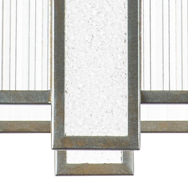 712164 Люстра AGAVE 6х40W E27 СЕРЕБРО С ПАТИНОЙ/ПРОЗРАЧНЫЙ