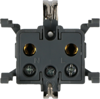 Механизм розетки 2К+З для скрытой установки, IP55, серия W55