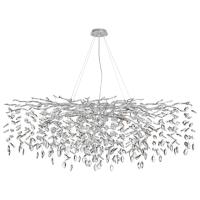 4970/14 HALL ODL24 635 матов.серебристый/алюмин./хрусталь Люстра G9 14*40W DELICA