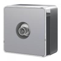 W5083006/ ТВ-розетка оконечная Gallant (серебряный)