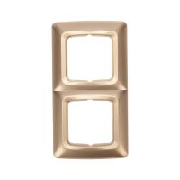 DEA Рамка 2-я горизонтальная Золотой Металлик KRANZ 