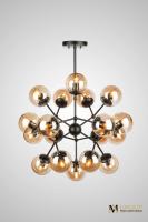 Люстра на штанге со стеклянными шариками AM Group AM258-18