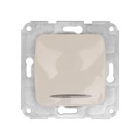 DEA Выключатель 1кл (инд) с/у 10А мех. Беж KRANZ 