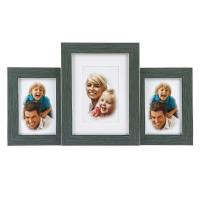 Фоторамка Image Art PL76-03 пластиковая мультирамка размер фото 10х15 и 15х21 цвет зебрано на 3 фото