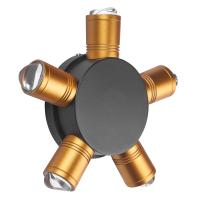 380653 Светильник DITO 5х1W LED 550LM G ЧЕРНЫЙ/ЗОЛОТО 4000K