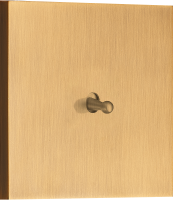 Переключатель на 1 тумблер, каплевидный, 10AX 250V, латунь, серия N96