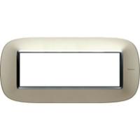 BT Axolute Матовое серебро Рамка 6 мод эллипс