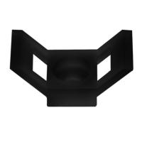 Площадка для крепления стяжки 29x15х5мм, черная (100 шт/уп) REXANT