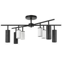 LR728364874 Люстра RULLO 8х50W GU10 ЧЕРНЫЙ/БЕЛЫЙ (571728+214436-4+214487-4)