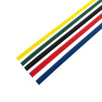 Набор термоусаживаемых трубок ТУТ нг 15,0/7,5мм, пять цветов, упаковка 50 шт. по 1м REXANT