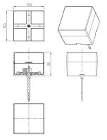 Модуль соединительный светодиодный ЭРА  SML-AC-W-4K-04 для светильников SML 3Вт 4000K 270Лм квадрат белый