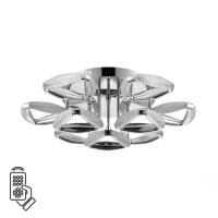 8239/9CL LEDIO LN25 000 хром, металл/пластик Люстра потолочная с ПДУ LED 120W 3000-6000K 220V RUANA