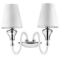 809626 Бра OTTO 2х40W E14 БЕЛЫЙ ткань