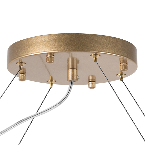 815283 Люстра BARI 8х10W(led) G9 ЗОЛОТО/ЧЕРНЫЙ МАТОВЫЙ