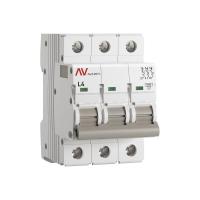 Выключатель автоматический AV-6 3P 4A (L) 6kA EKF AVERES