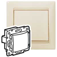 Legrand Valena Крем Переключатель 1-клавишный 16А