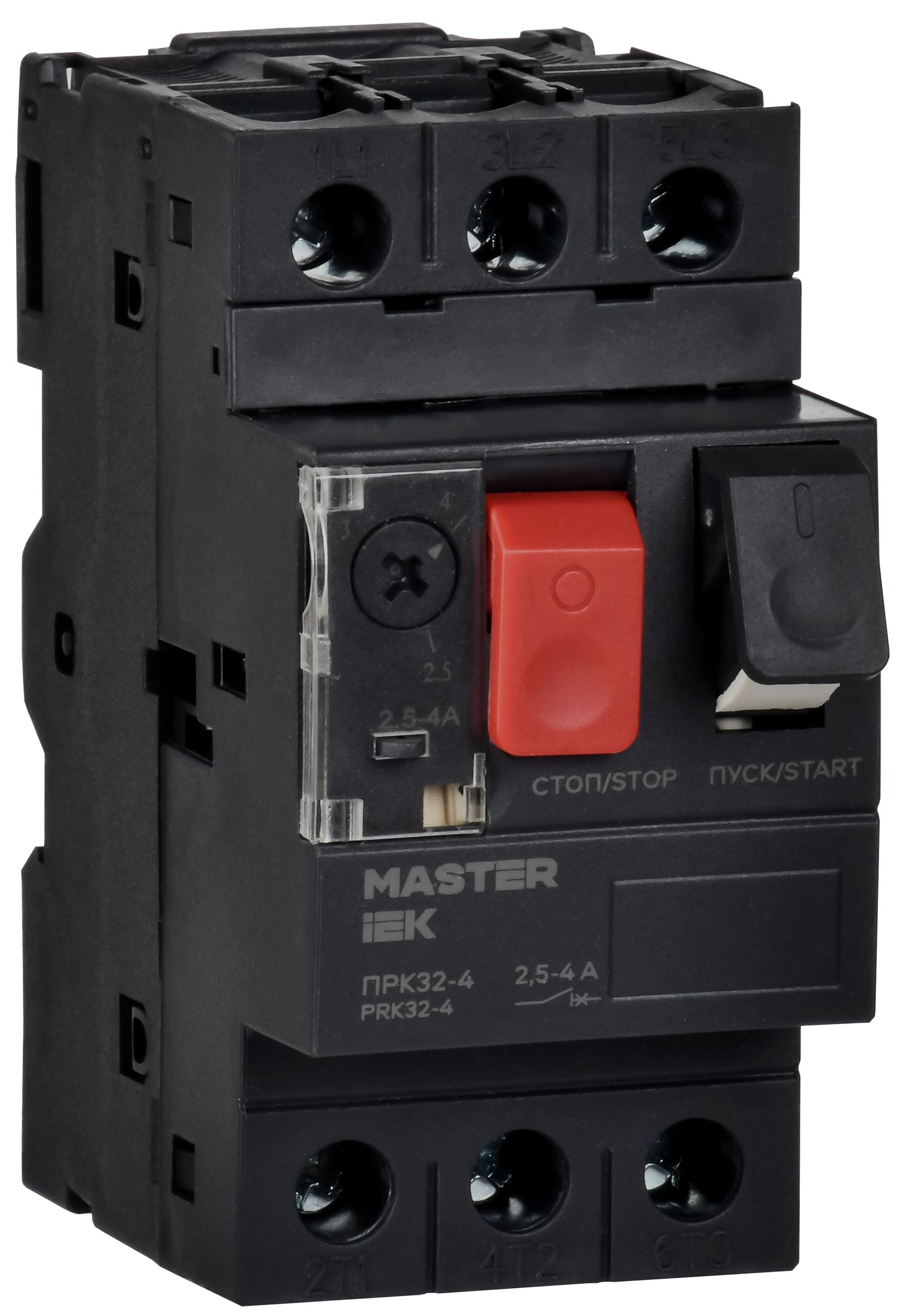 Пускатель ручной кнопочный ПРК32-4 In=4A Ir=2,5-4A 660В IEK