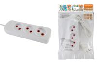 Удлинитель народный  УН3  3 гнезда, 1,5 метра, б/з, ШВВП 2х0,75 мм2  6А/250В