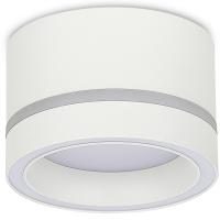 Светильник накладной, GX53, D85xH55мм, IP20, белый, без лампы