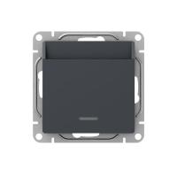 Механизм выключателя, карточный, с подсветкой, графит Эпика EKF
