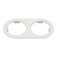 214656 Рамка DOMINO Double ROUND МR16 БЕЛЫЙ