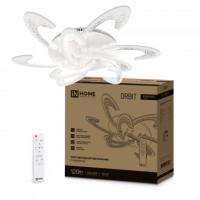 Светильник сд ELEGANT ORBIT 120Вт 230В 3000-6500K 8400Лм 925х810х120мм c пультом ДУ белый IN HOME