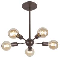 Люстра  Rivoli Grethen 5083-305 5 * Е27 40 Вт лофт - кантри