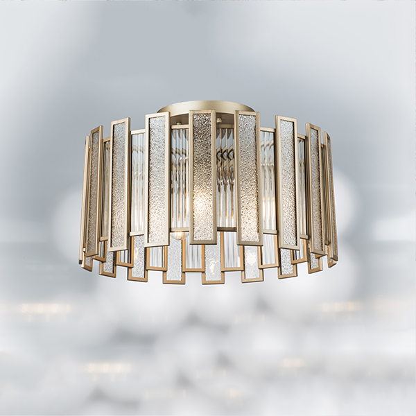 712052 Люстра AGAVE 5х40W E27 ШАМПАНЬ/ПРОЗРАЧНЫЙ