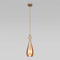 Подвесной светильник со стеклянным плафоном 50202/1 янтарный