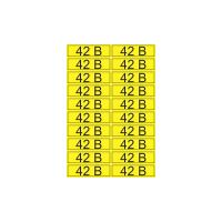 Наклейка знак электробезопасности «42 В» 15х50 мм REXANT (20шт на листе)