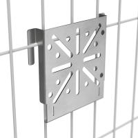 Монтажная пластина на 3Д-забор для крепления ЭМК AISI 304 Промрукав