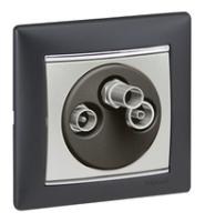 Legrand Valena Алюминий Розетка TV-FM-SAT единственная 5-2400 МГц 1 5 дБ