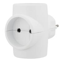 Тройник электрический 6А б/з белый 220 В REXANT 