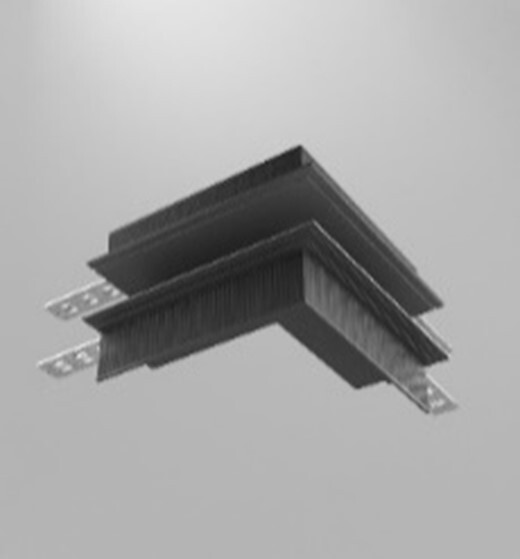 Коннектор внешний Exility встраиваемый под ГКЛ 12,5мм, черный