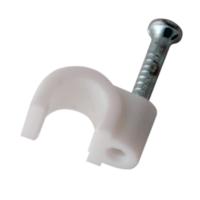 Крепеж кабеля круглый 4 мм, белый (упак. 50 шт)  REXANT