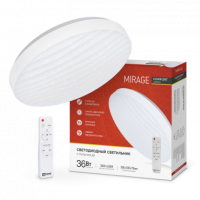 Светильник сд COMFORT MIRAGE 36Вт 230В 3000-6500K 2900Лм 290x70мм с пультом ДУ IN HOME