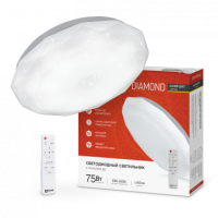 Светильник сд COMFORT DIAMOND 75Вт 230В 3000-6500K 6000Лм 500x90мм с пультом ДУ IN HOME
