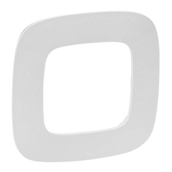 Legrand Valena ALLURE Тиснение белое Рамка 1-ая