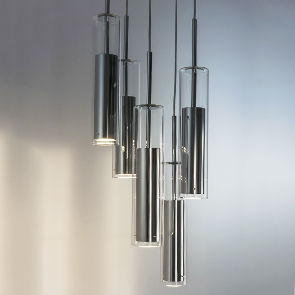 756054 Люстра CILINO 5х40W GU10 CHROME