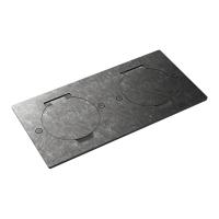 Лючок 4 мод. (2 мод. 45х45 мм.), круглая крышка, оцинкованная сталь, IP44