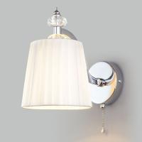 Настенный светильник с тканевым абажуром 60122/1 хром