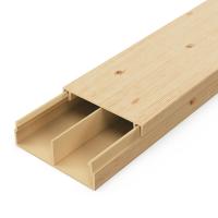 Кабель-канал сосна 2-й замок в п/э 30х10 мм перегородкой (64 м/уп) Промрукав