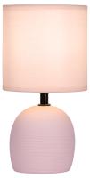 Настольная лампа Rivoli Sheron 7067-501 1 * Е14 40 Вт керамика розовая с абажуром