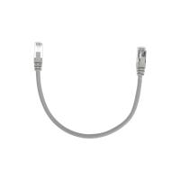 Патч-корд F/UTP, CAT 6, RJ45-RJ45, 26AWG, LSZH, серый, 0,3м REXANT