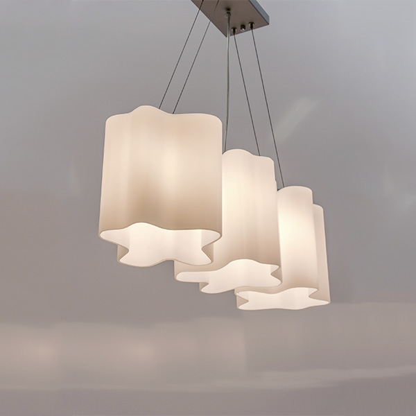 802130 Подвес NUBI 3х40W E27 ХРОМ/БЕЛЫЙ