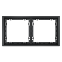 Рамка пластиковая VOLTUM S70 на 2 поста, (графит)